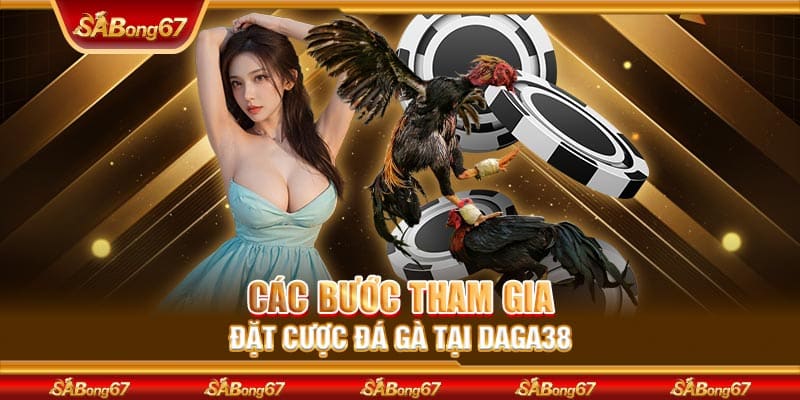 Các bước tham gia đặt cược đá gà tại DAGA38